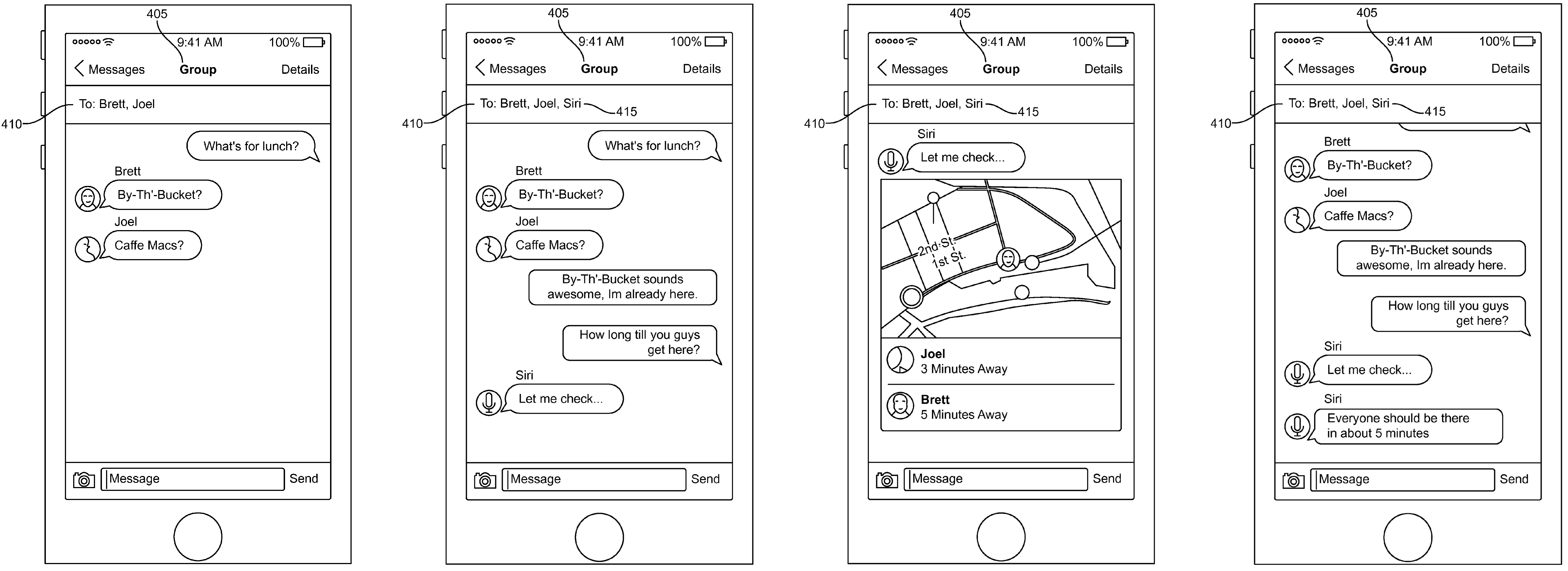 Apple patent Siri Messages chat bot integration drawing 001
