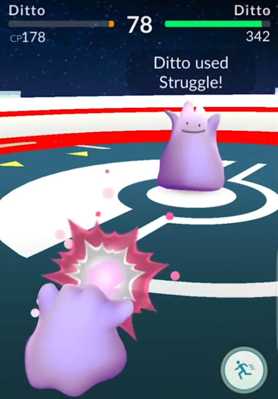 Ditto Gym Battle