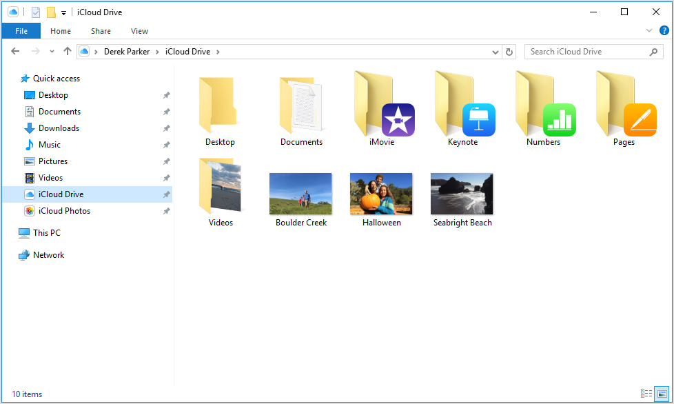 iCloud Drive Windows Explorer PC screenshot 001