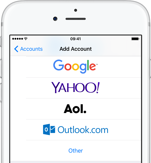 iOS 10 Mail add account Yahoo iPhone screenshot 001