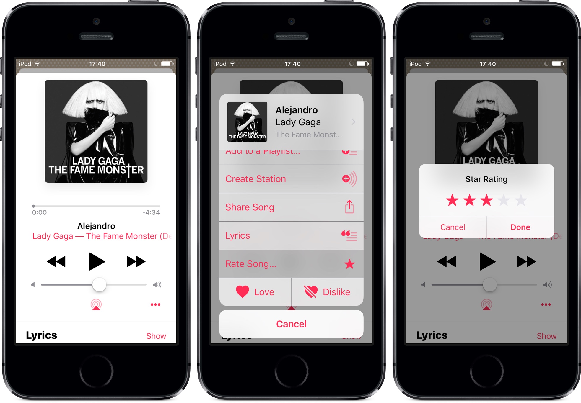 iOS 10.2 beta 1 Music apply Star Ratings iPhone screenshot 001
