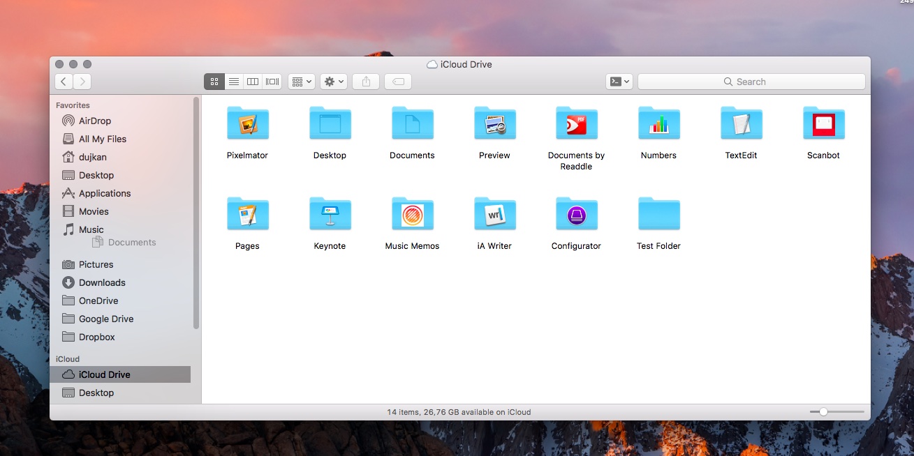 macOS Sierra Finder sidebar move icons MAc screenshot 001