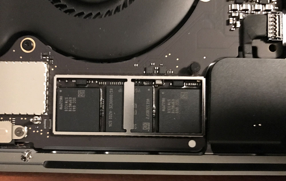 ssd macbook pro touch bar