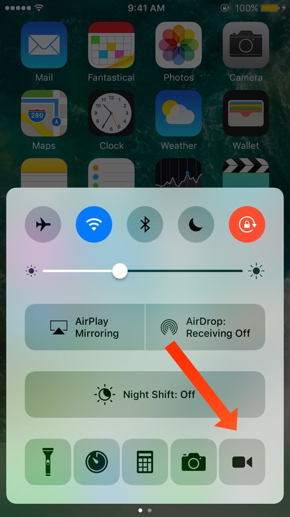 CCRecord record your iPhone display via Control Center