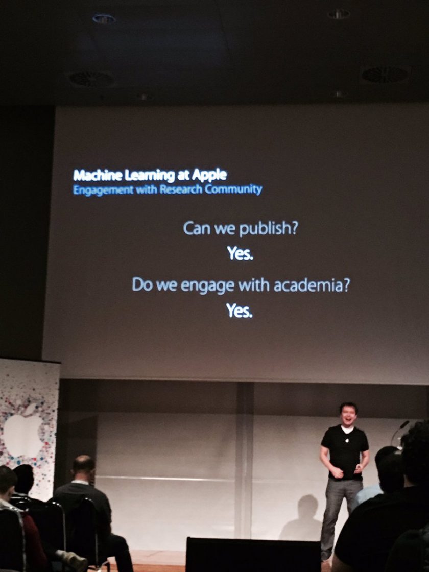 Apple's machine learning researchers are now free to publish their findings