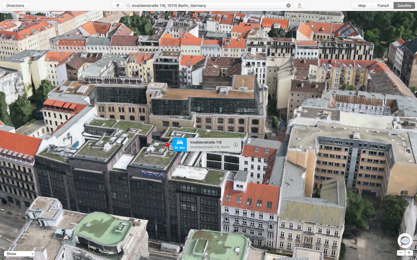 Nokia Here Germany Apple Maps satellite view Mac screenshot 001