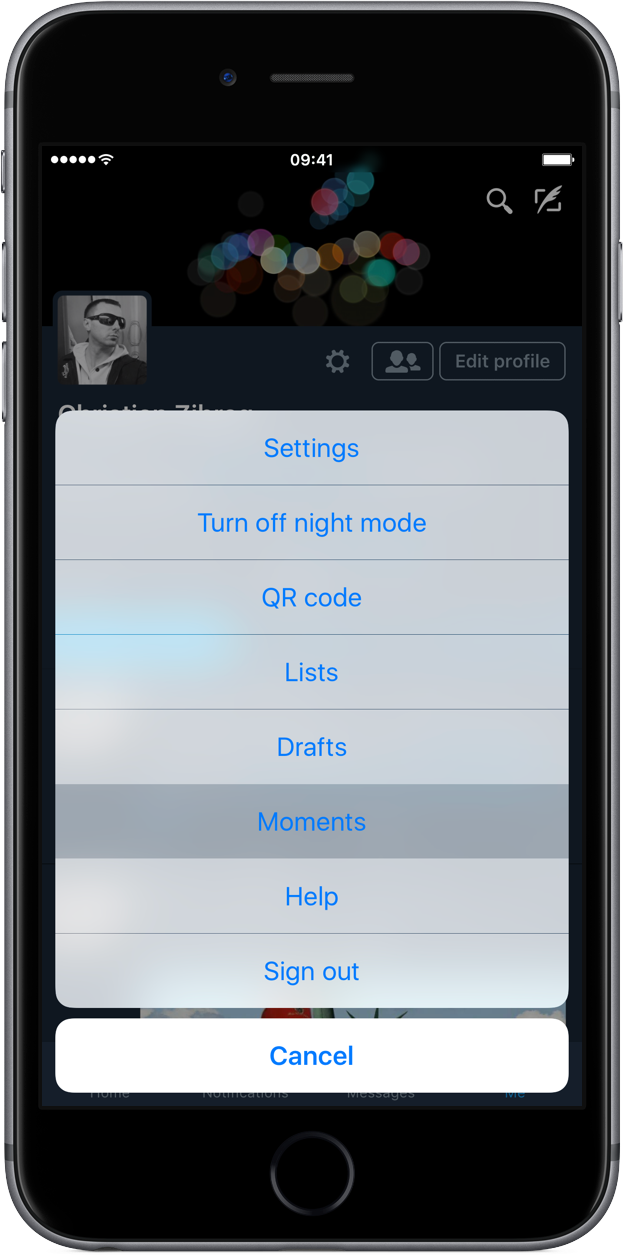 Twitter for iOS Moments iPhone screenshot 001