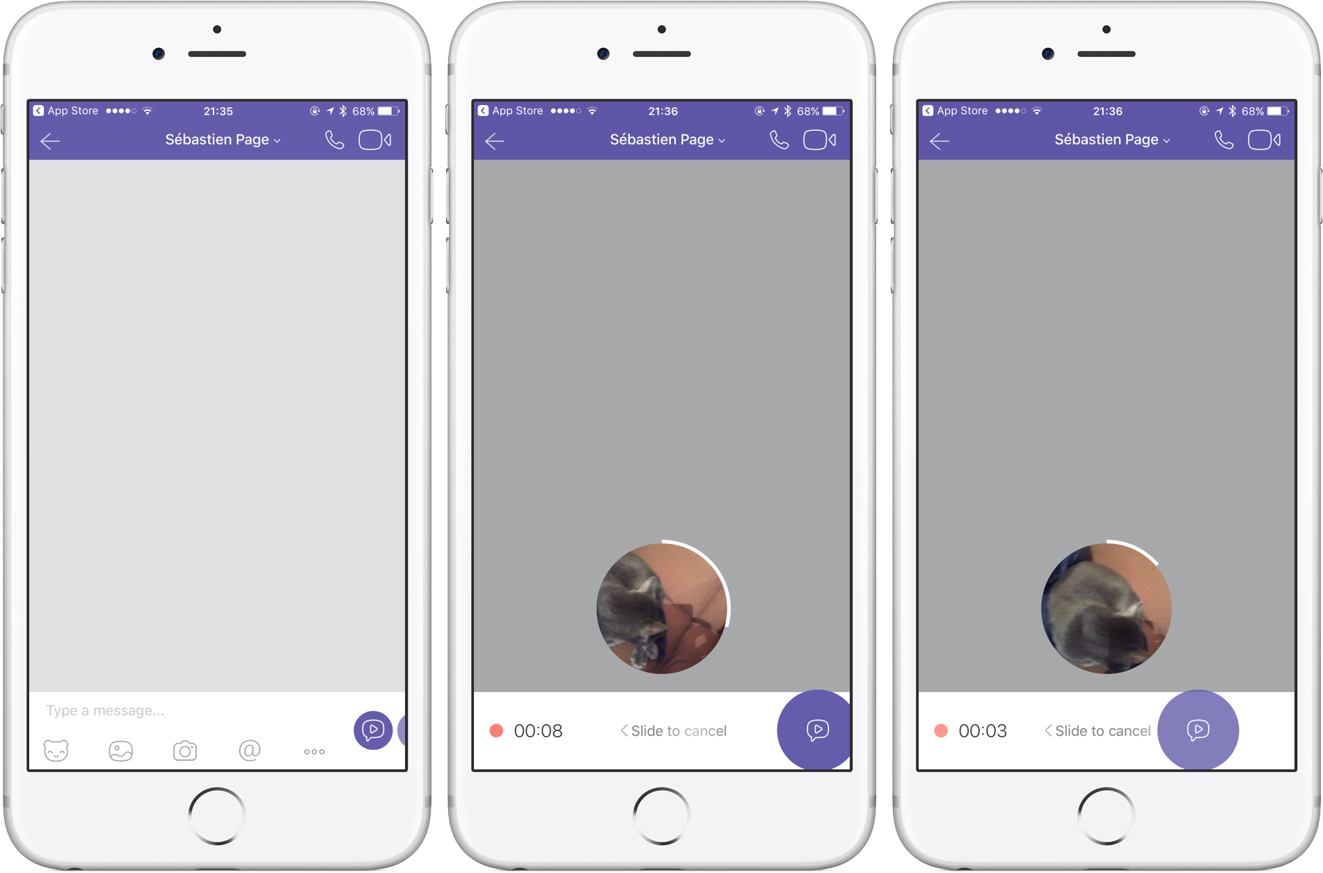 Viber 6.5.5 for iOS Instant Video Messages iPhone screenshot 001
