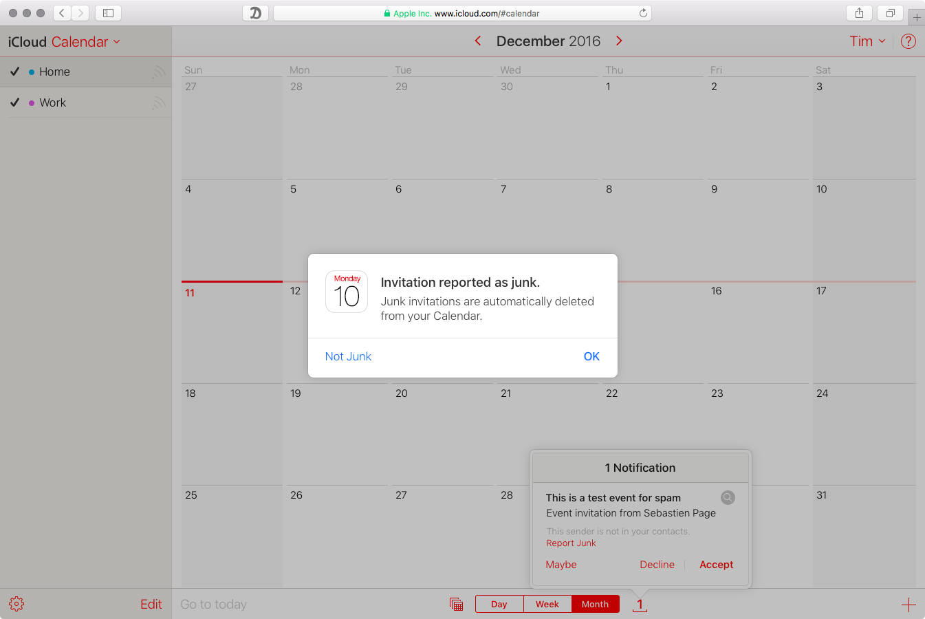 iCloud Calendar report spam web screenshot 005