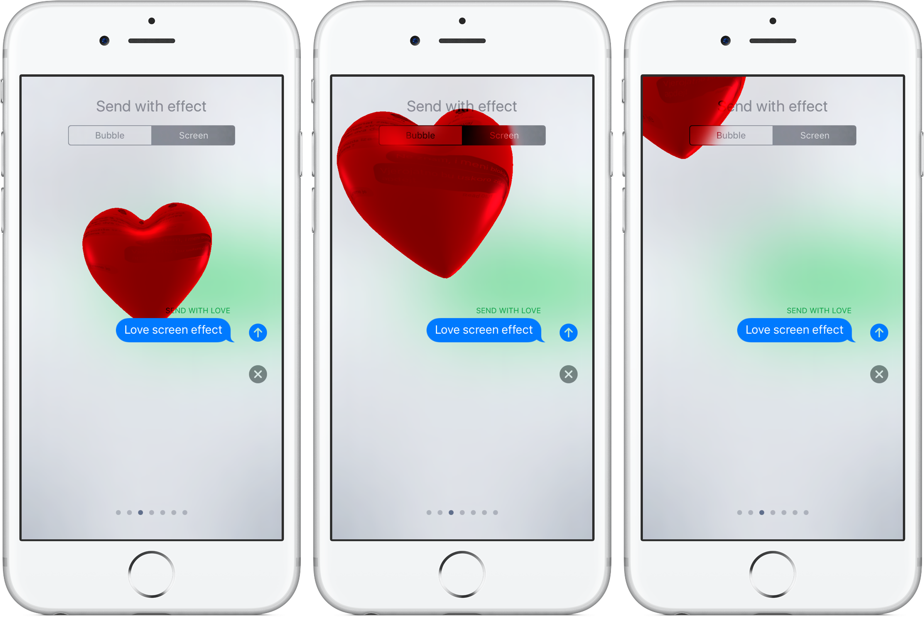iOS 10.2 Messages Celebration screen effect iPhone screenshot 002
