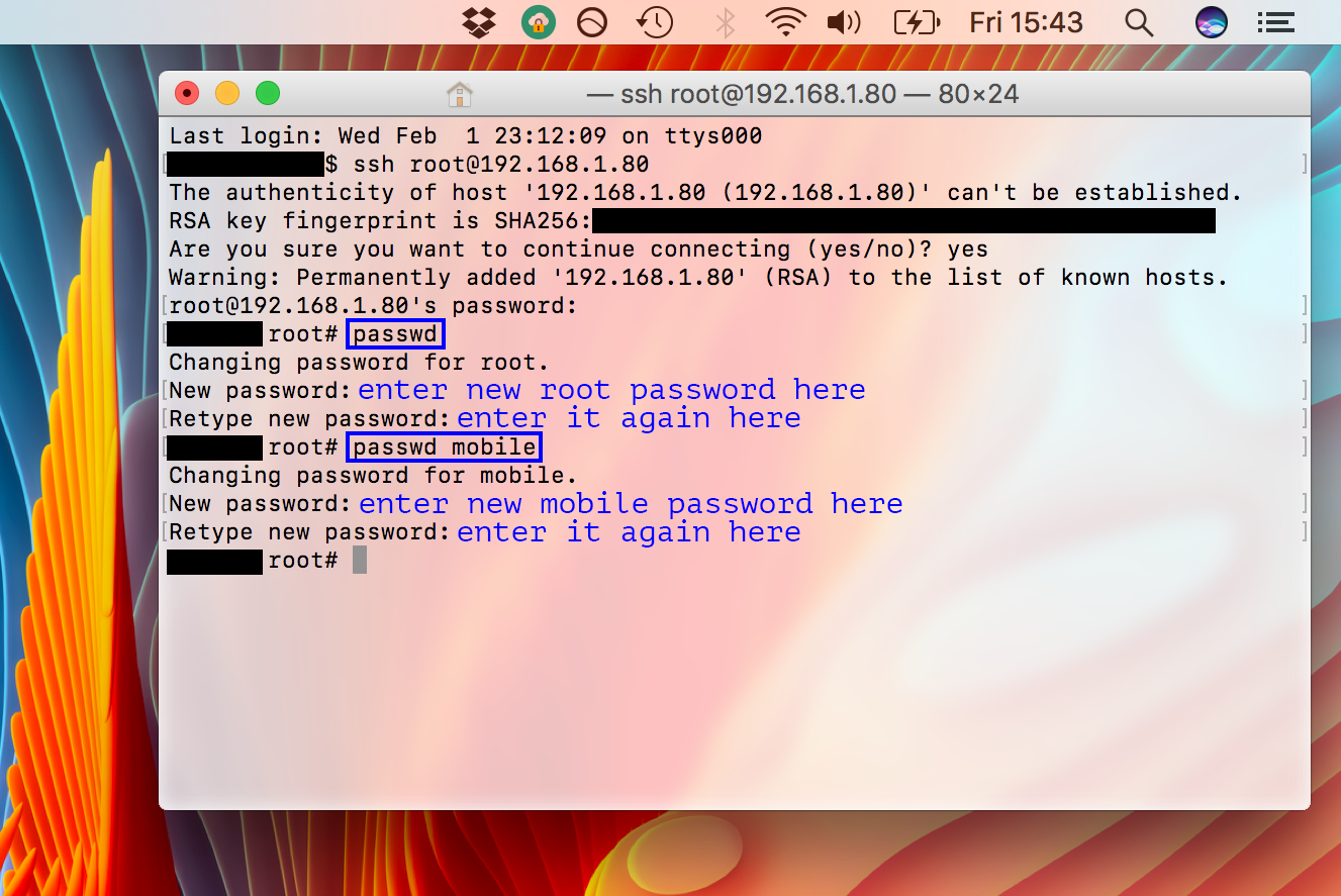 How to SSH into your device from a Mac and change your ...
