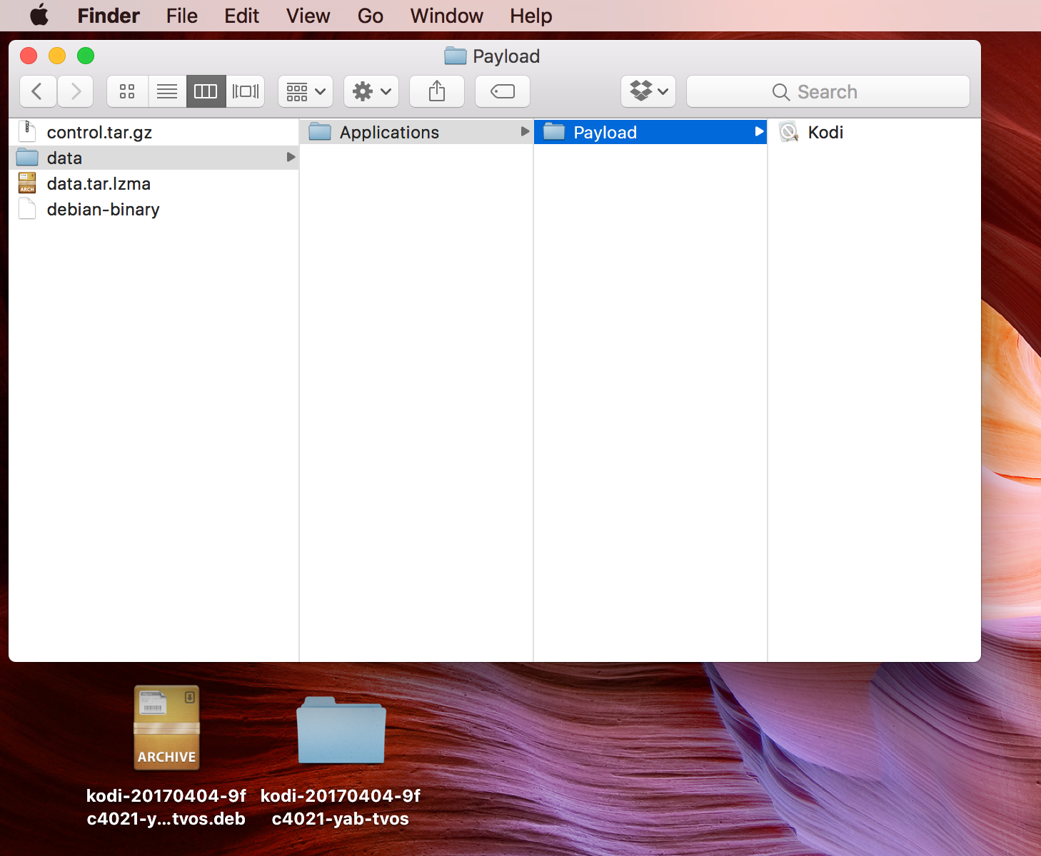 install kodi on apple tv 4 - payload folder