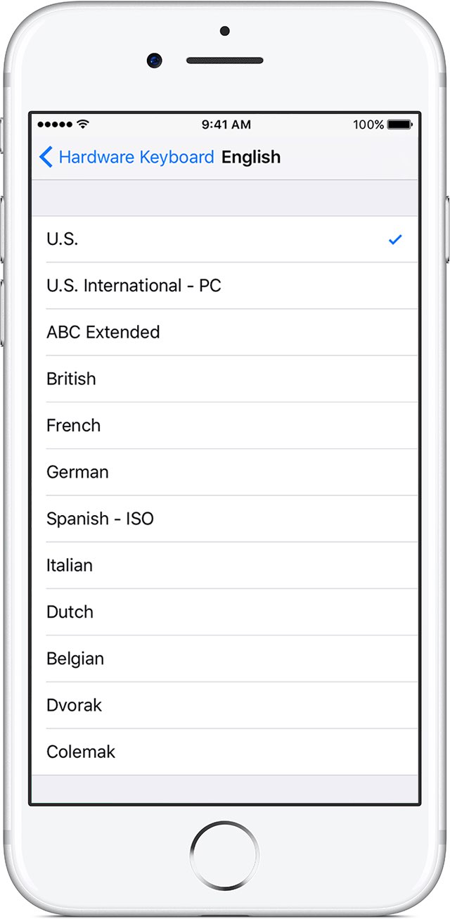 change iPhone keyboard layout - languages
