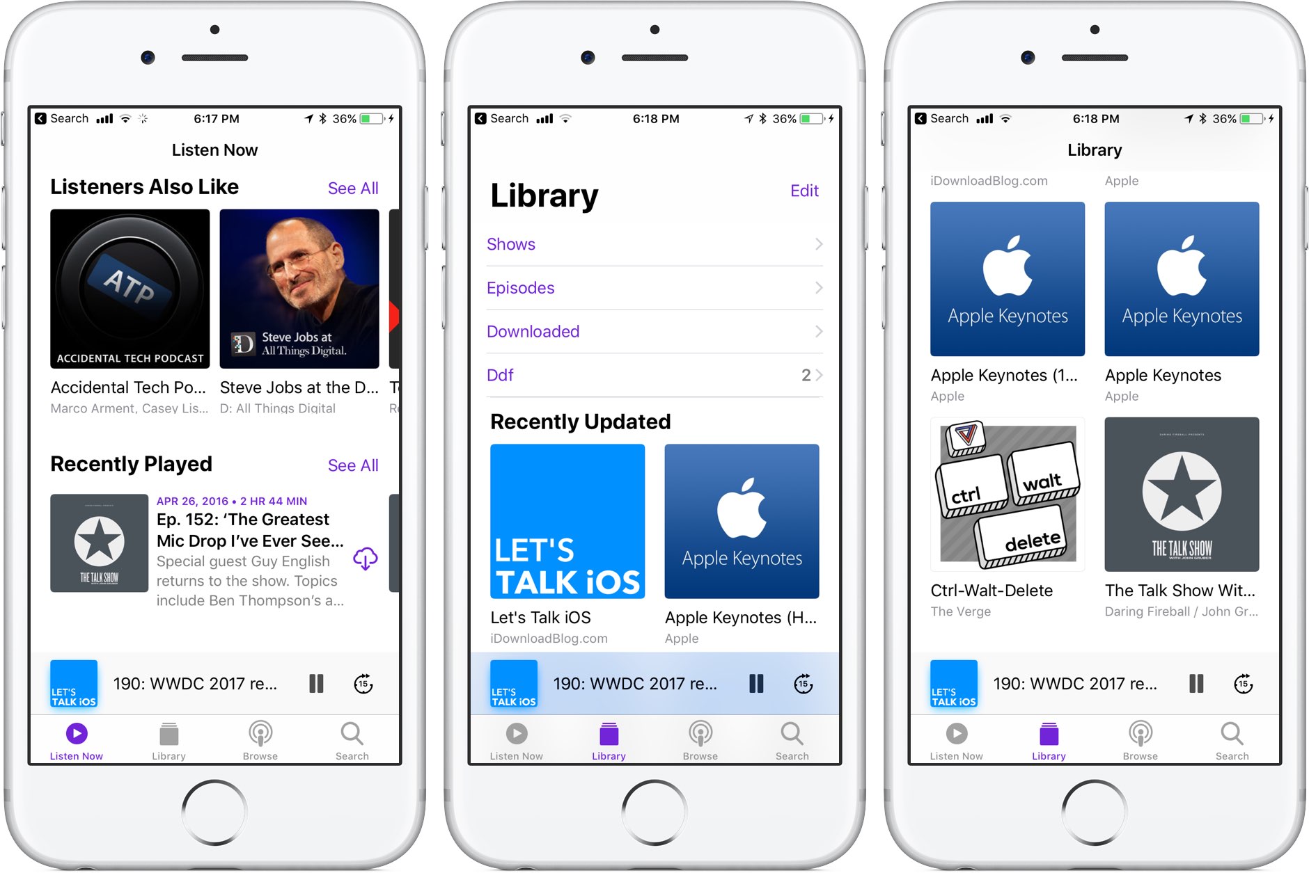 Handson with iOS 11's overhauled Podcasts app
