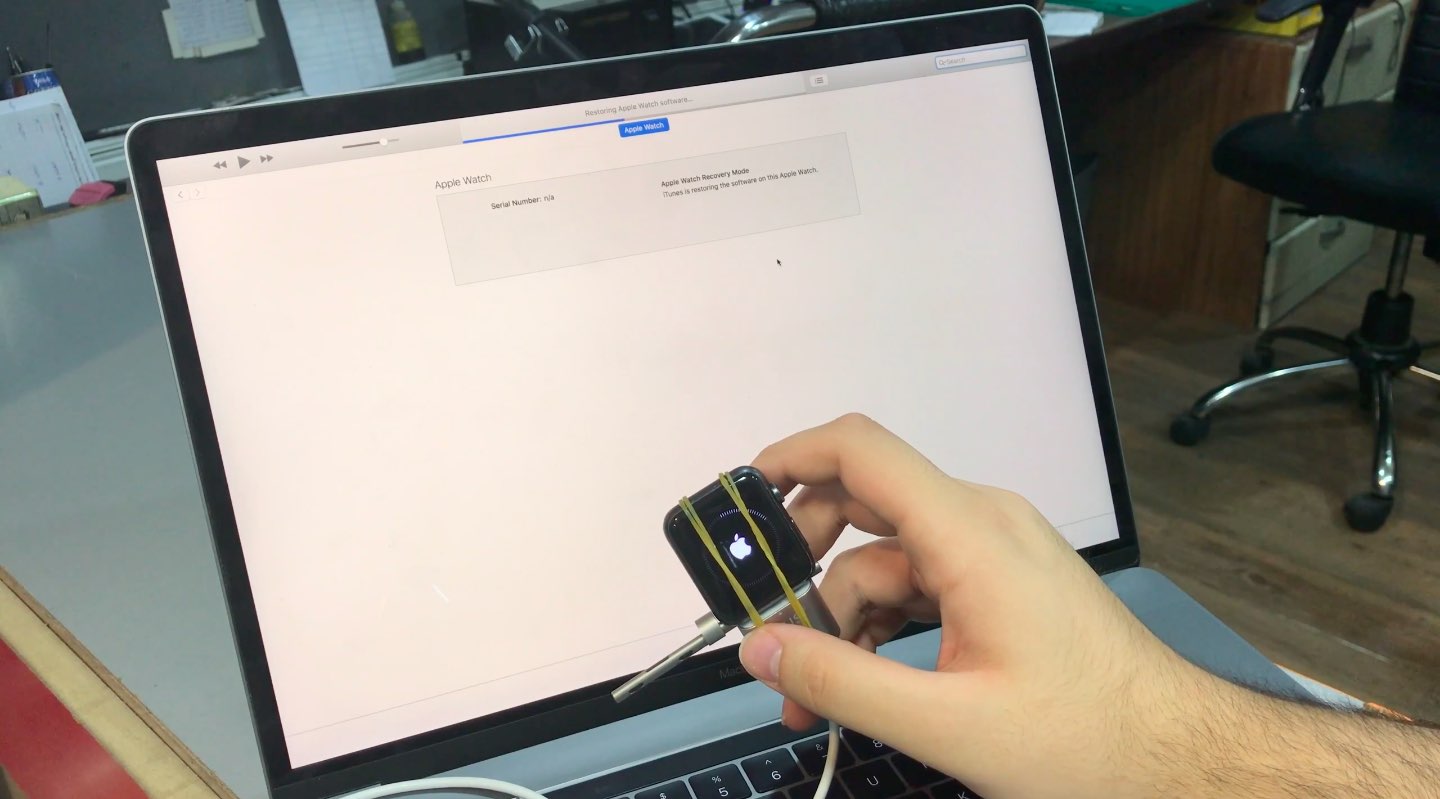 Restoring Apple Watch using computer