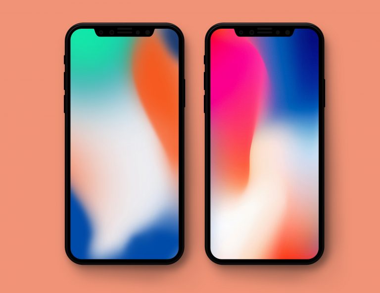 iPhone X flagship advertising wallpapers
