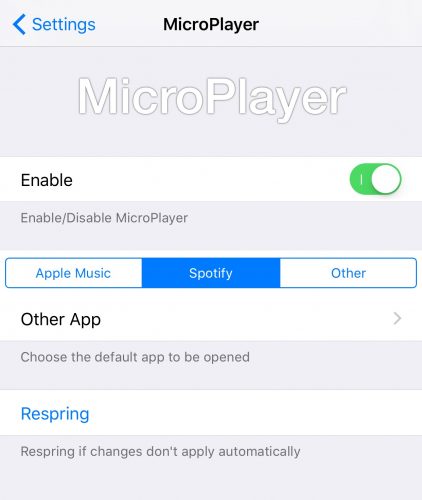 MicroPlayer is a snazzy new mini-player tweak for jailbroken devices