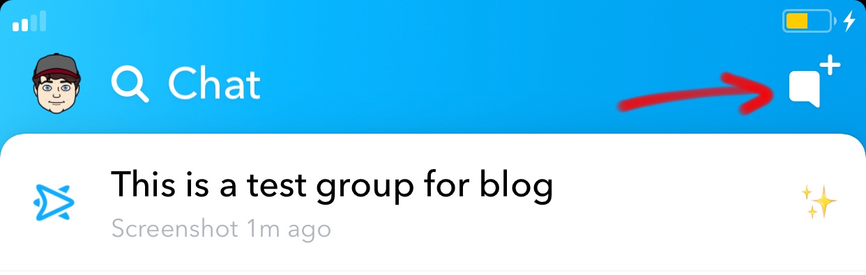 how to make a snapchat group