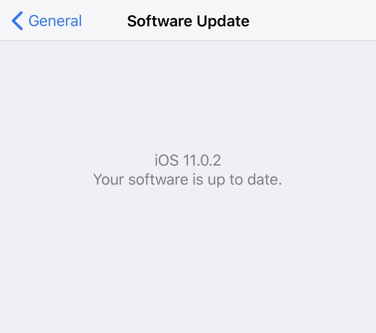 Mac content caching - a screenshot showing the iOS software update screen
