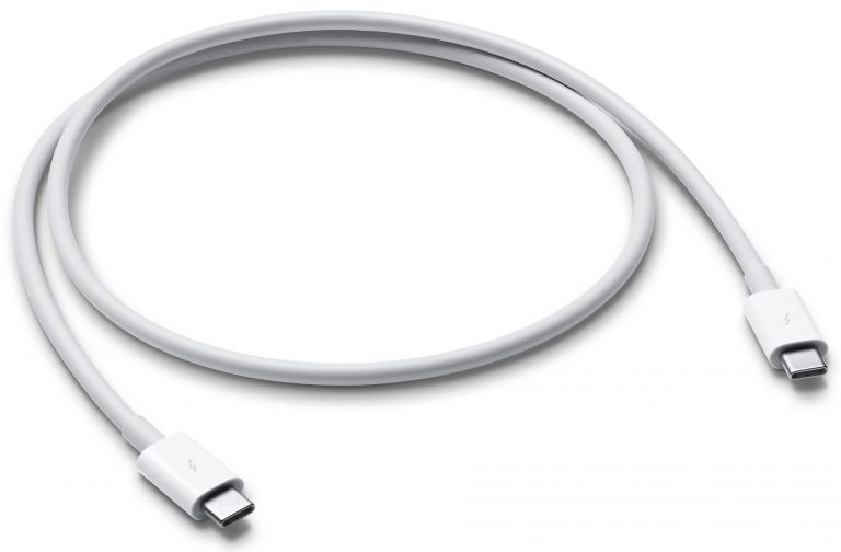 Apple is now selling first-party Thunderbolt 3 cable