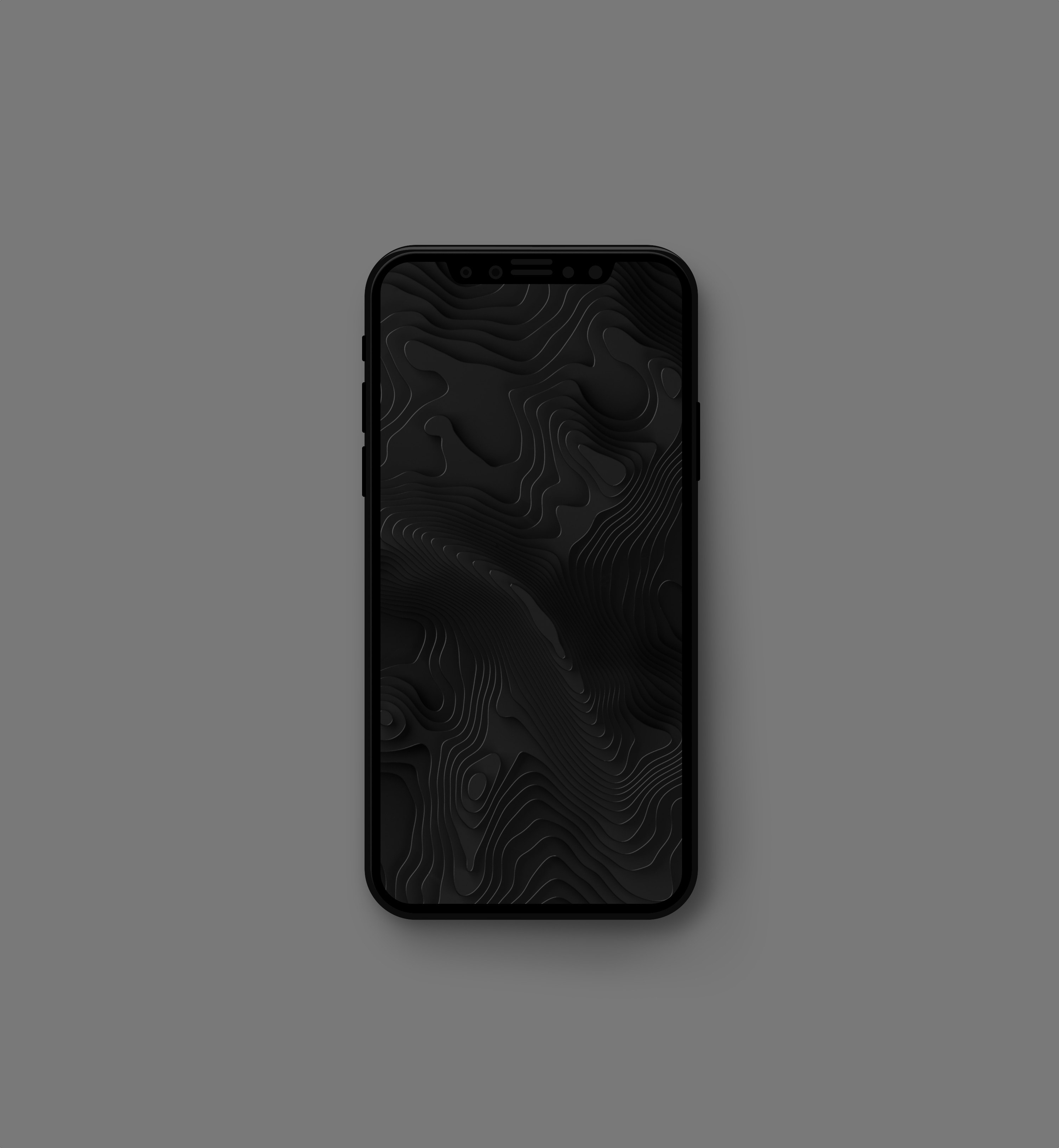Dark geometric wallpaper on iphone