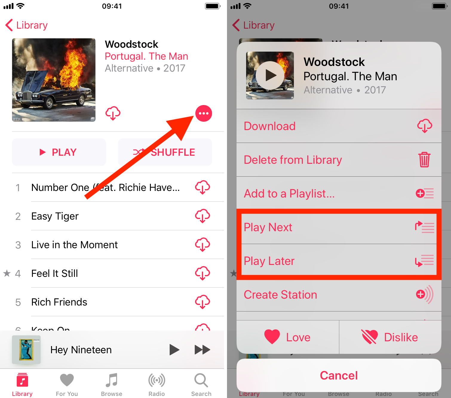 Add songs to your Apple Music queue