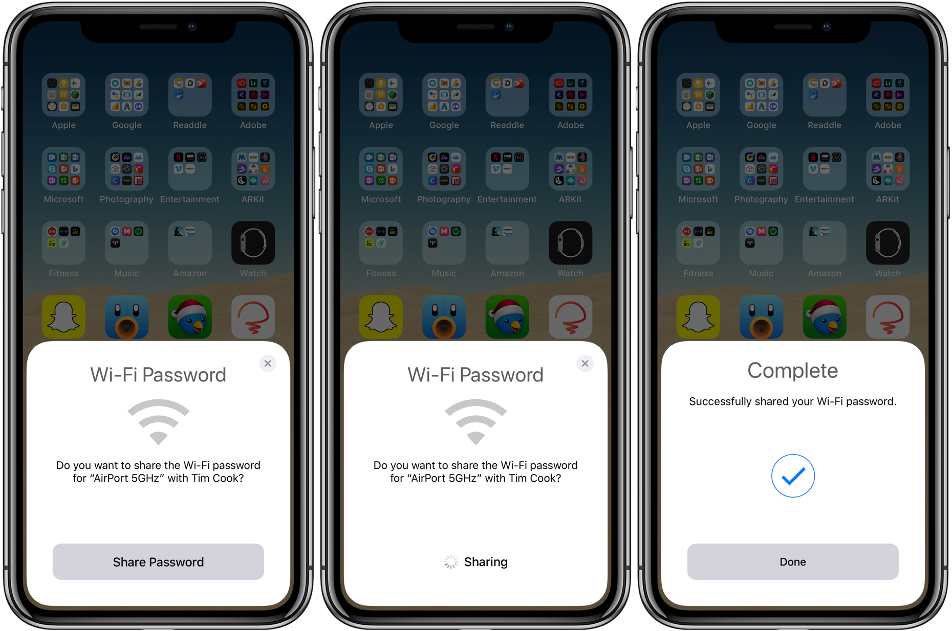 Share Wi-Fi password effortlessly