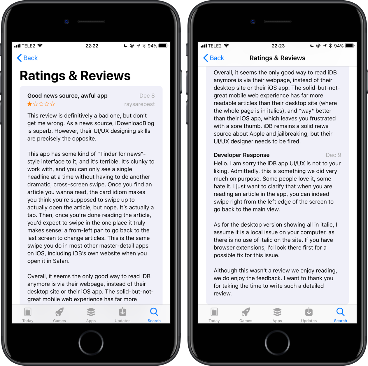 How to designate reviews in App Store as “Helpful” or “Not Helpful”