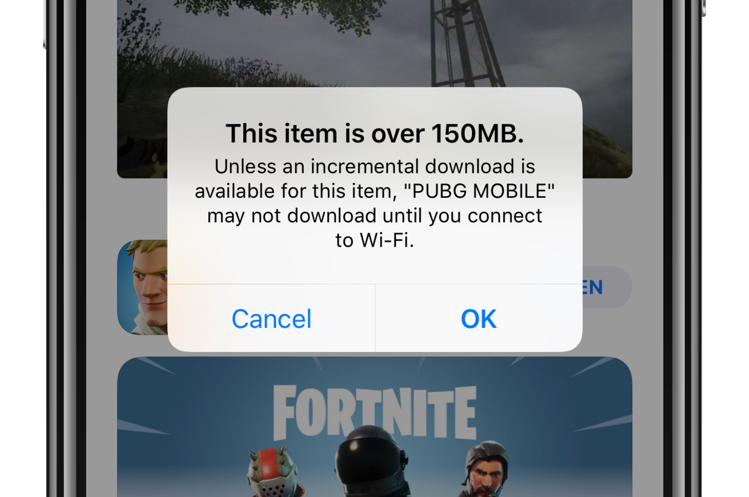 App Store download limit on cellular