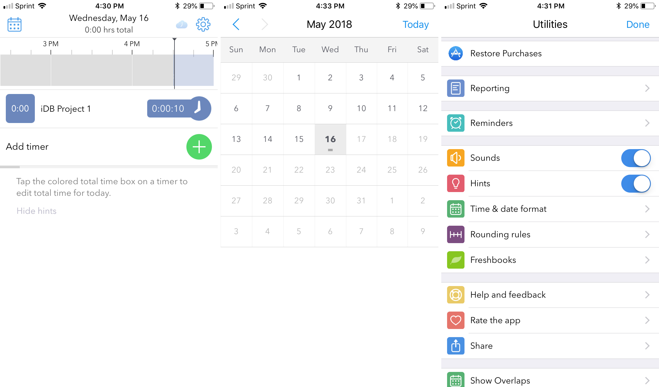 best time tracking apps iphone - hours time tracking
