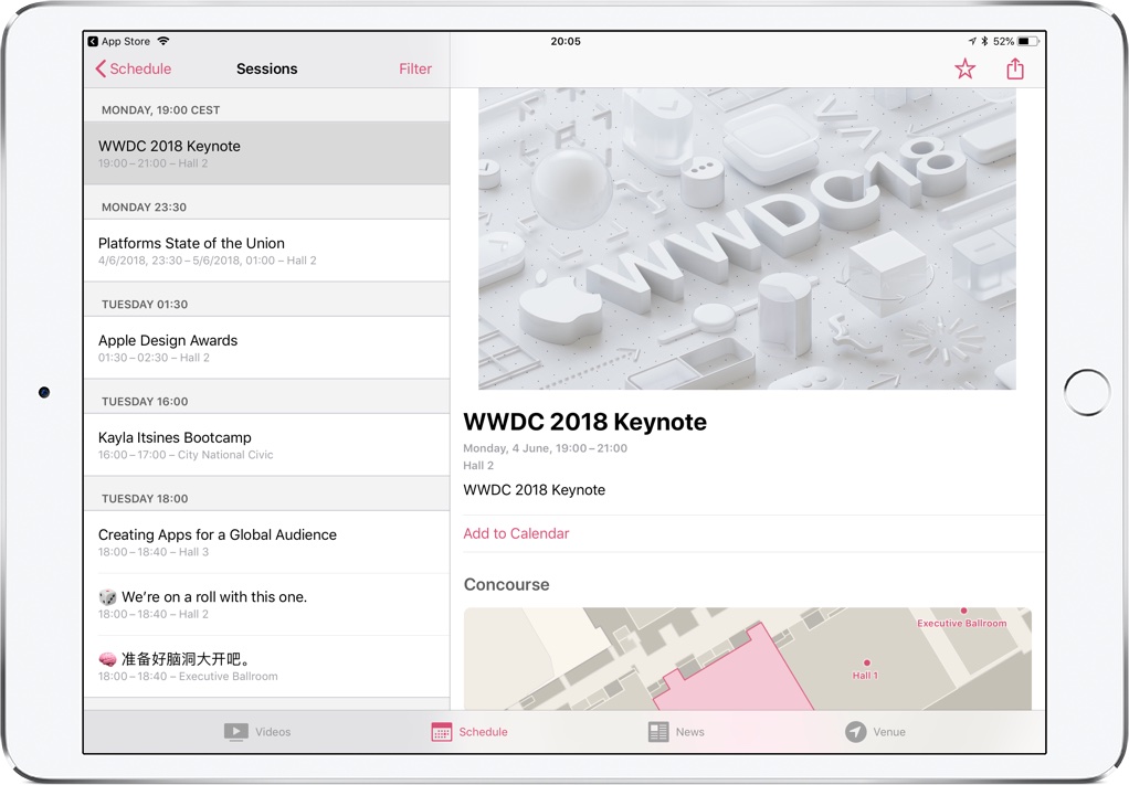 WWDC app update
