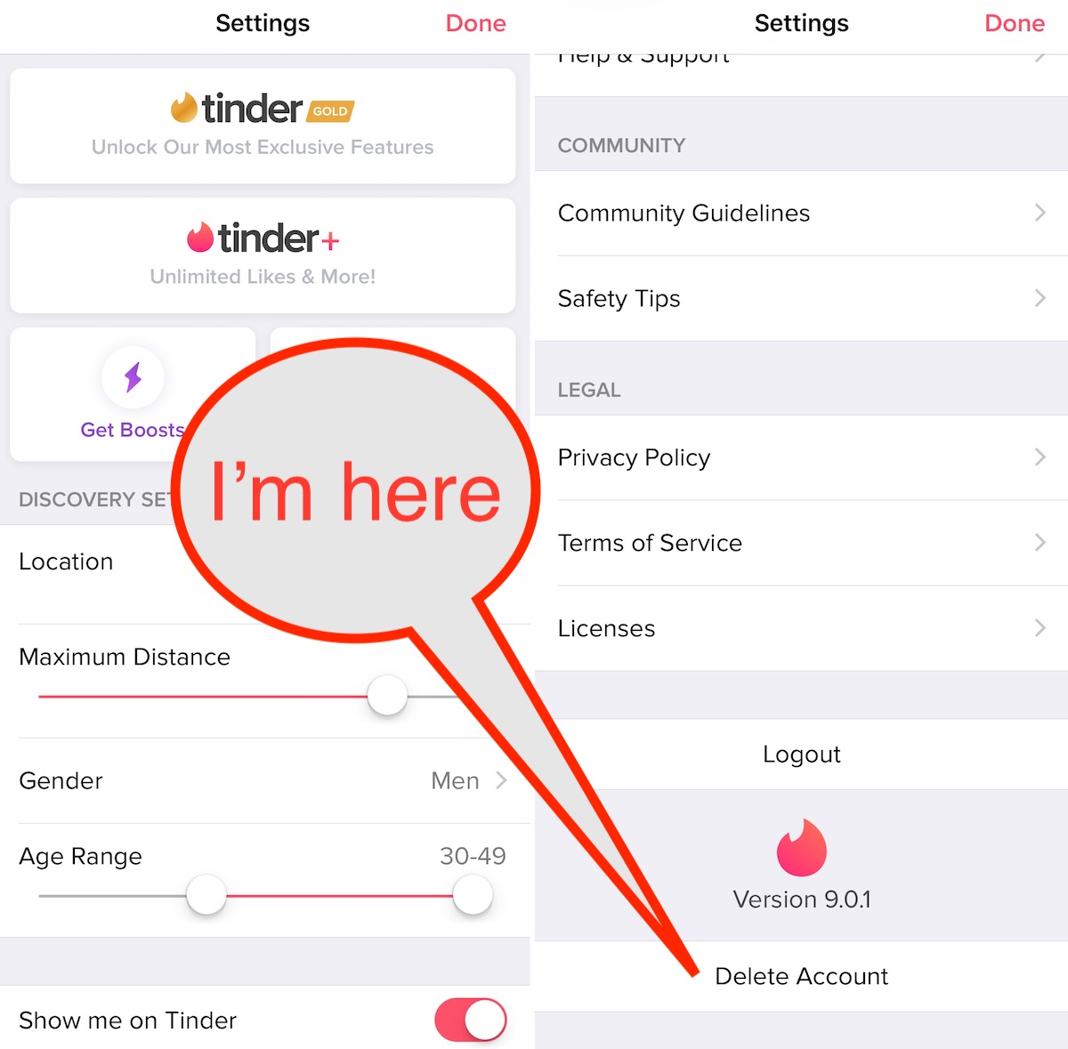 How To Delete Your Tinder App