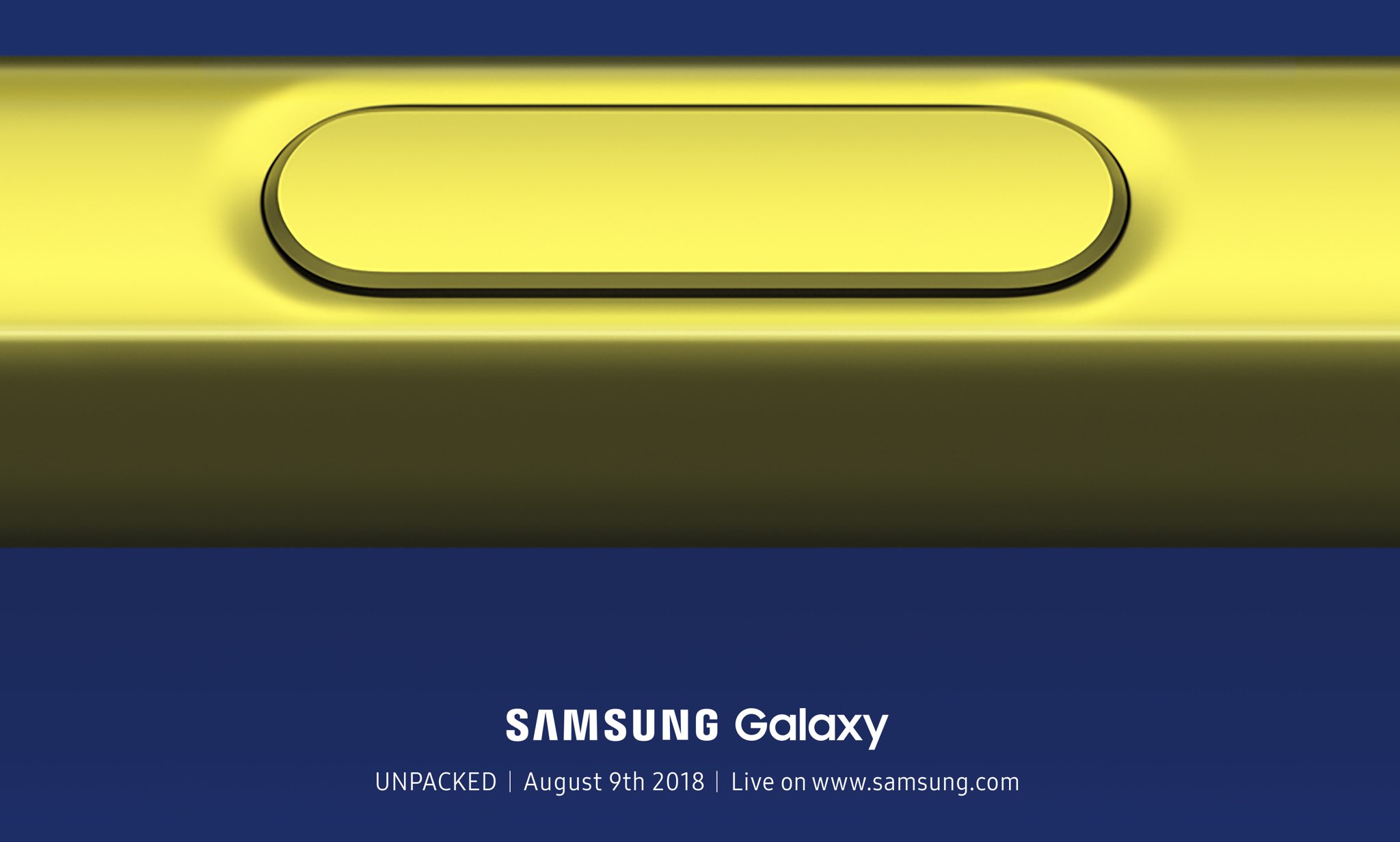 Samsung's invitation for the August 9 event