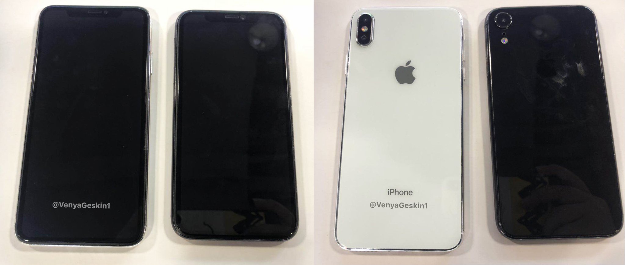 Newly leaked images show dummy units of 6.1-inch LCD iPhone and a 6.5-inch iPhone X Plus
