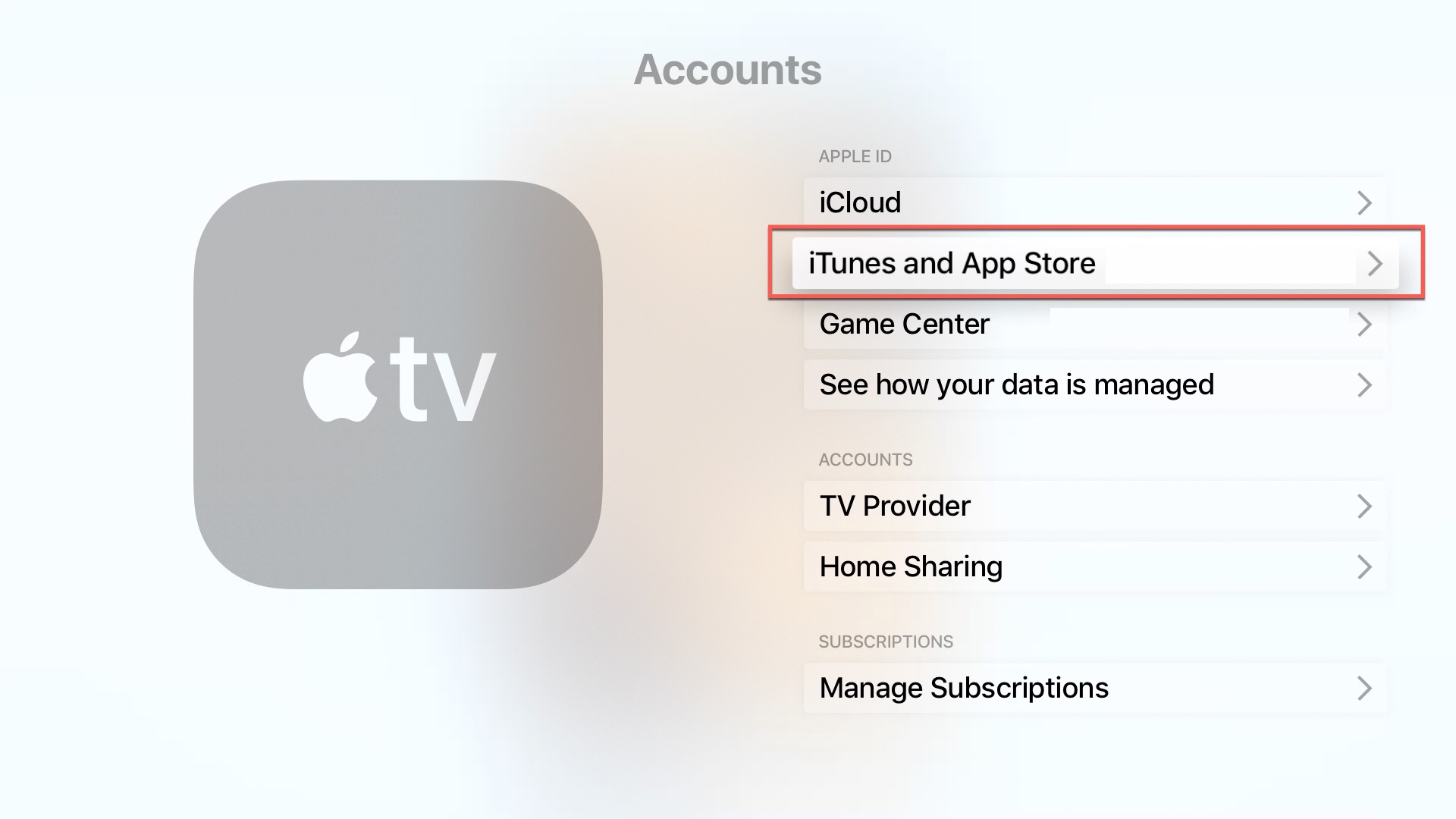 Apple TV Accounts