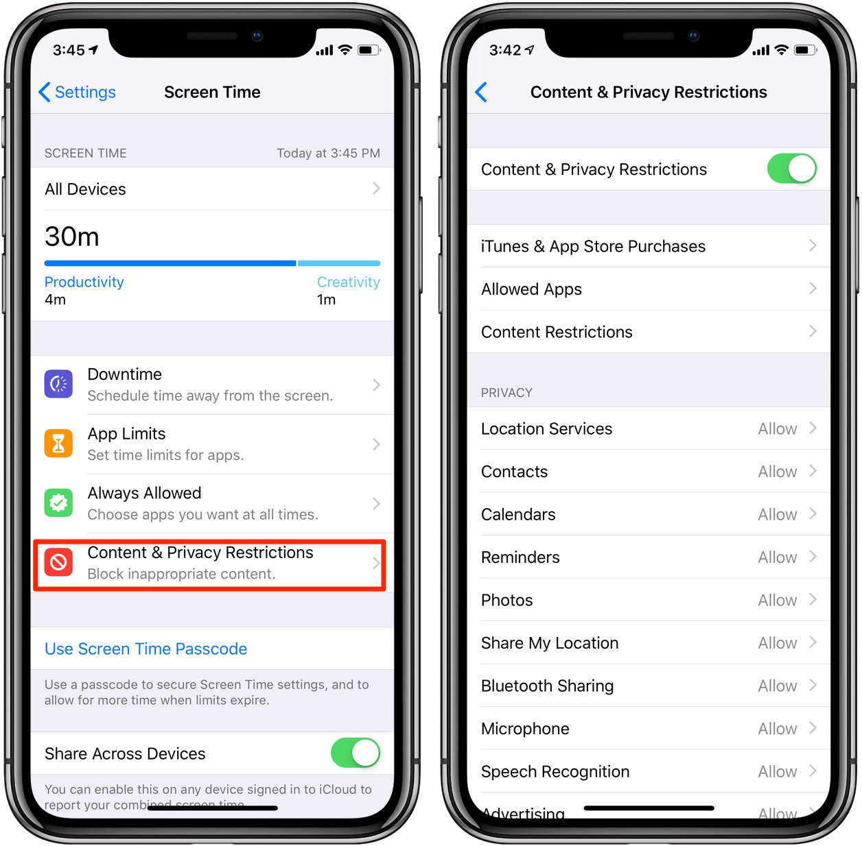 How to access iPhone and iPad Restrictions & Parental Controls on iOS 12