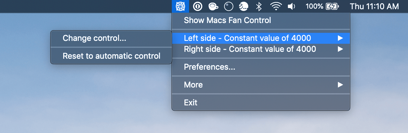 to manually set your Mac's cooling fan speeds