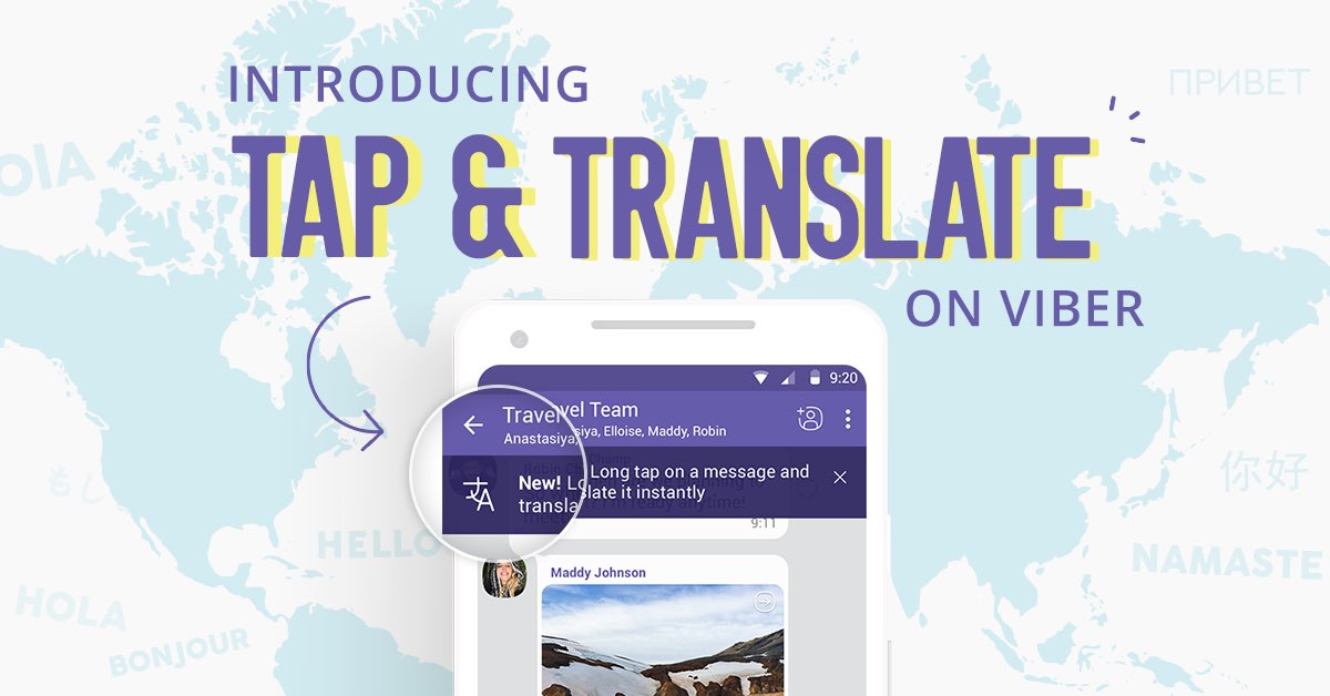 Viber for iPhone has introduced a useful new tap-to-translate function