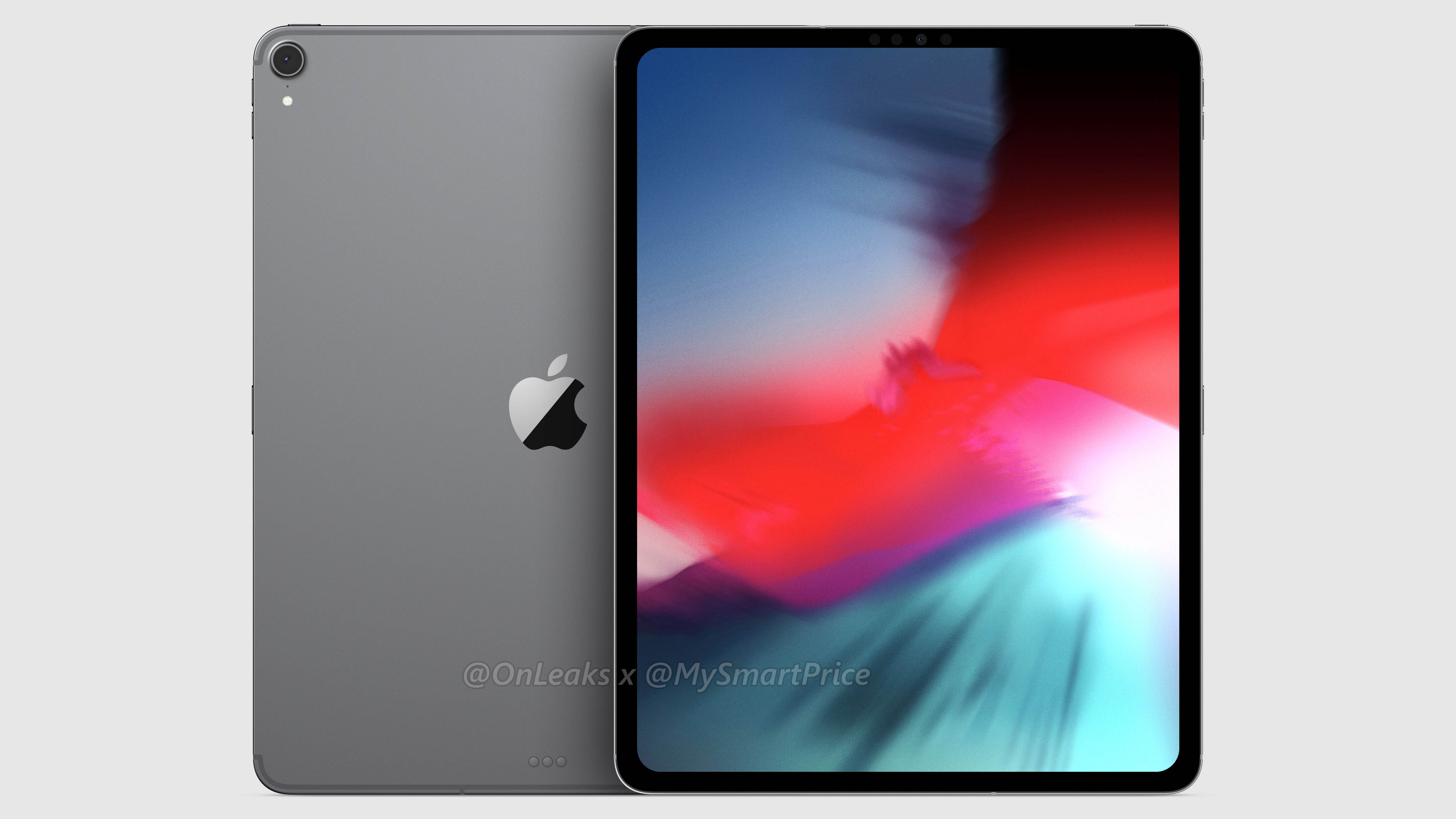 Ipad Pro Home Button Renderings show thin-bezeled iPad Pro with no Home button or notch