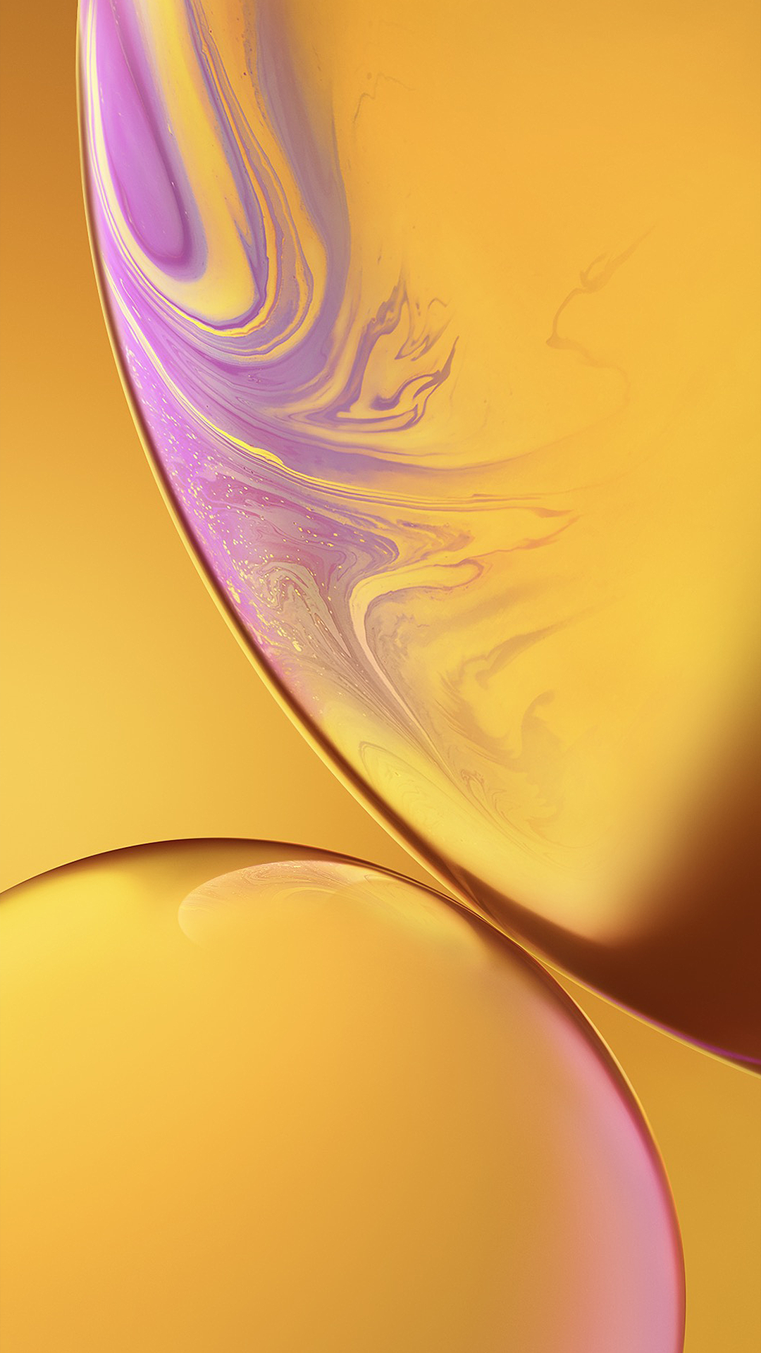 Yellow wallpaper for iPhone Xr