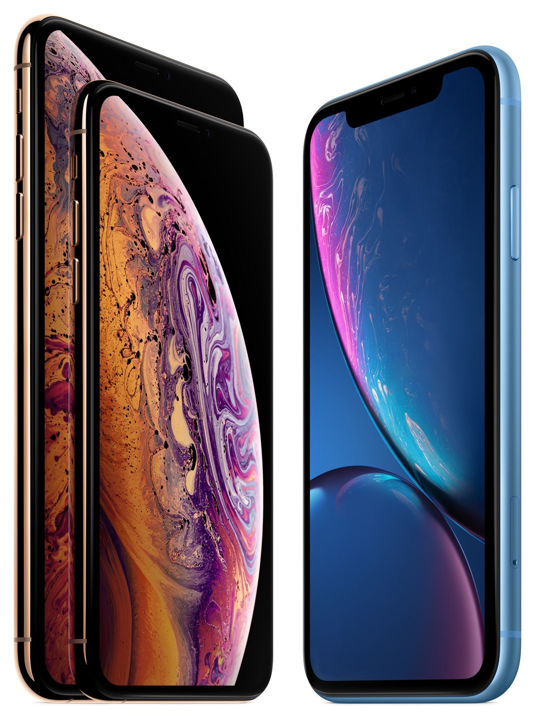 iPhone Xs, iPhone Xs Max and iPhone Xr