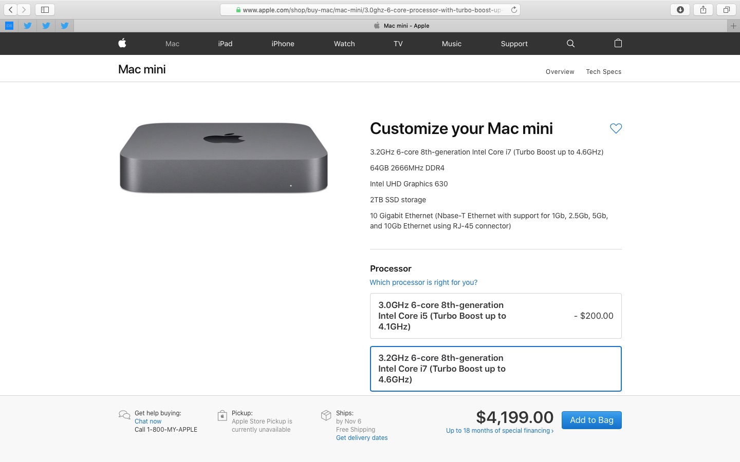 Flagship Mac mini configuration will set you back $4,199