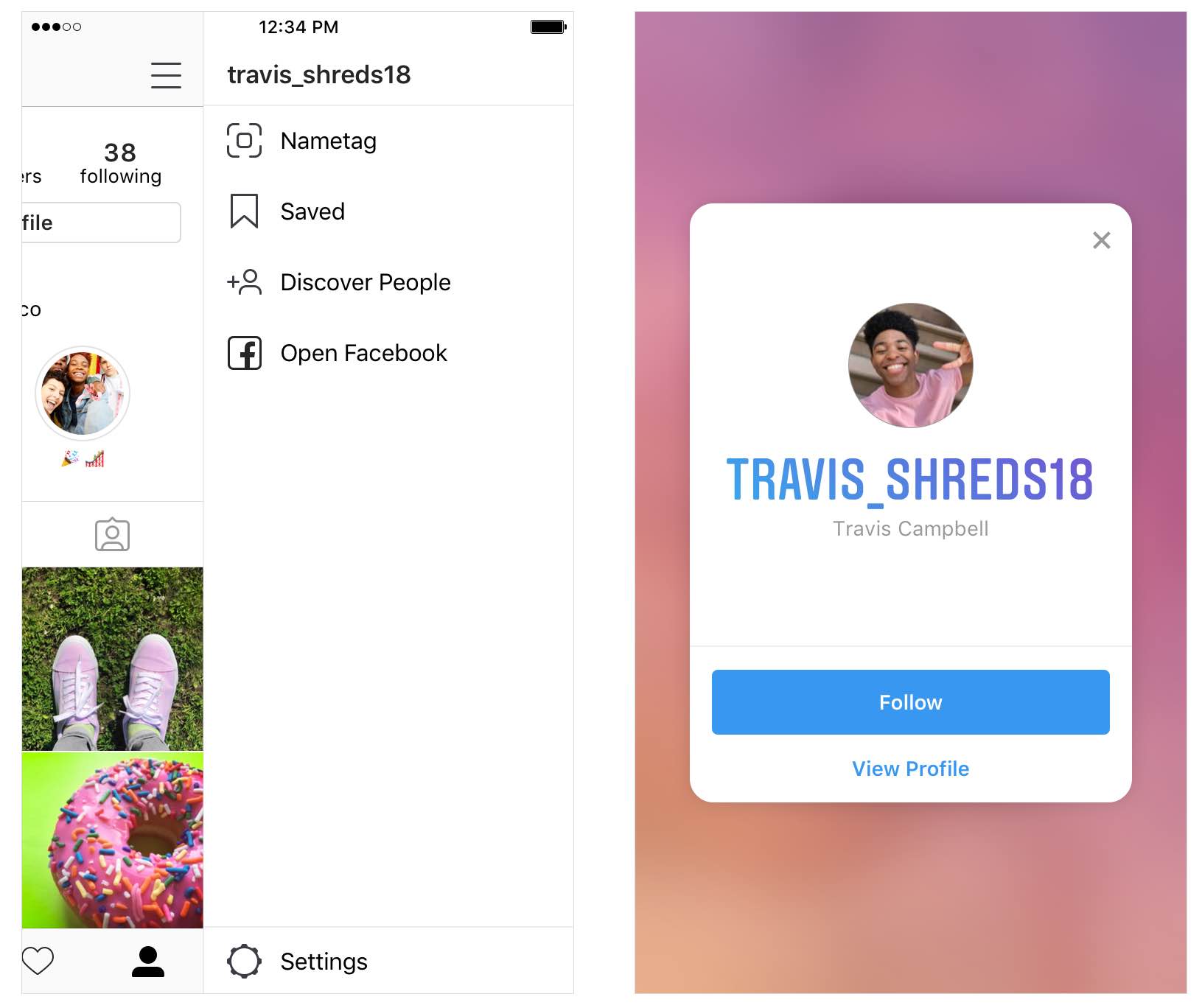 Instagram Nametag That People Can Scan