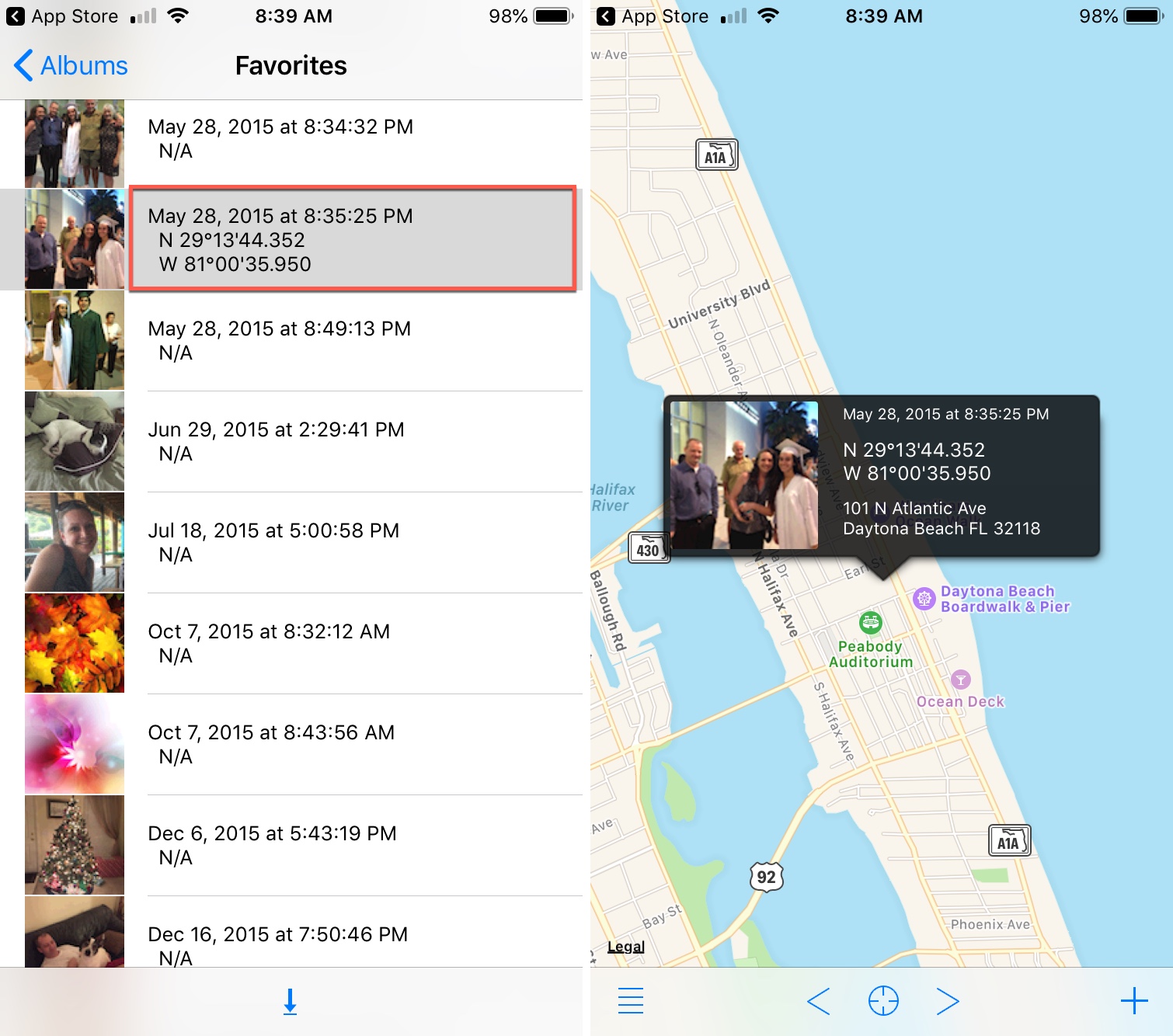 Koredoko GPS coordinates iPhone