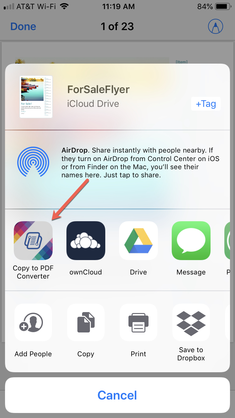 How to convert a PDF to an image file on iPhone and iPad