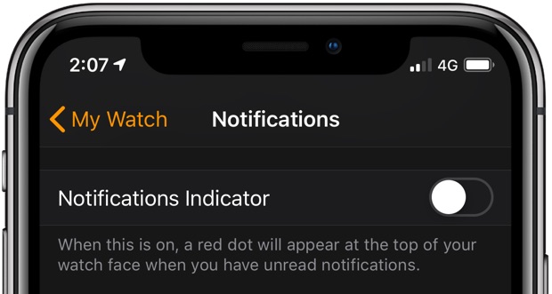 The notification icon can be disabled in the Watch app on your paired iPhone 