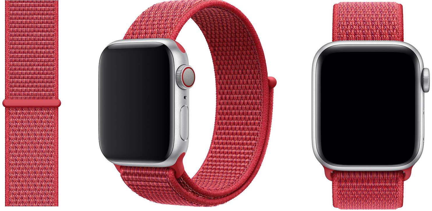 red nike apple watch band
