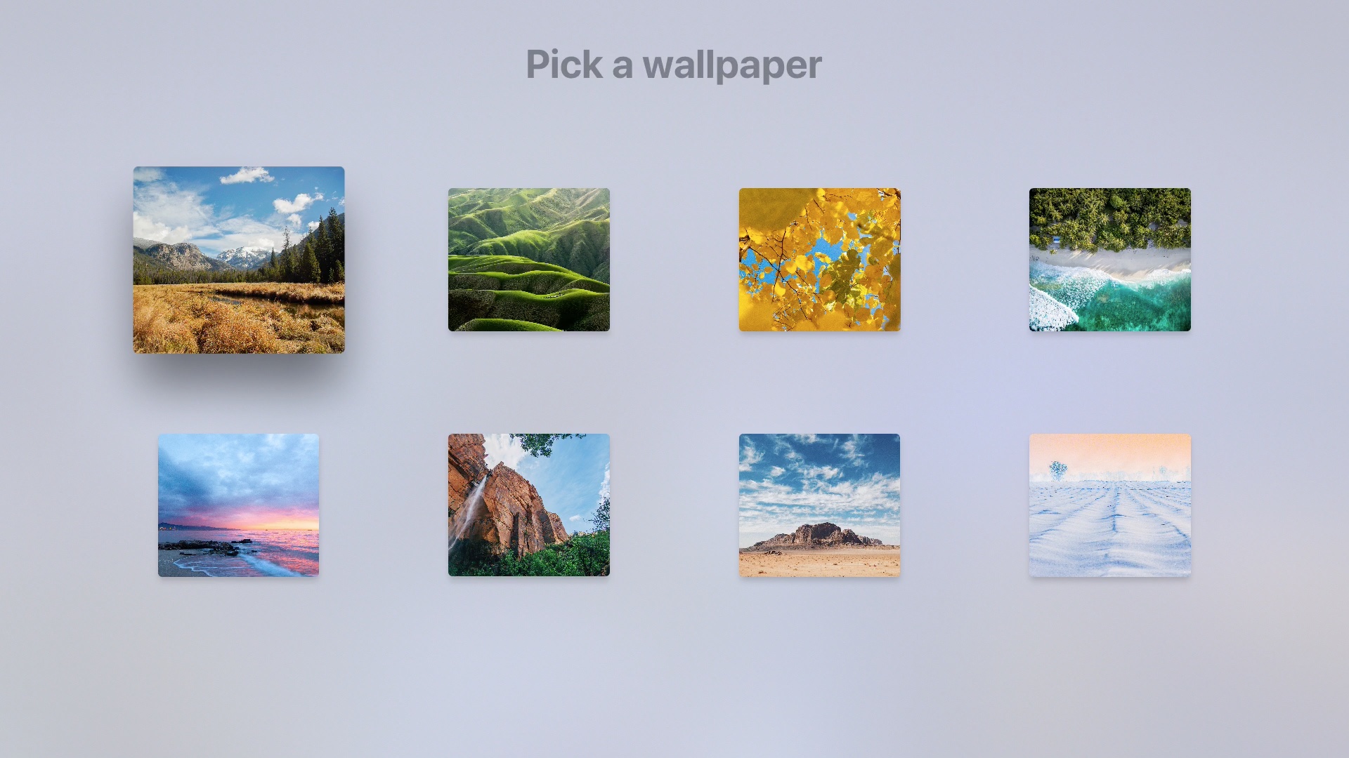 DayView Wallpapers on Apple TV