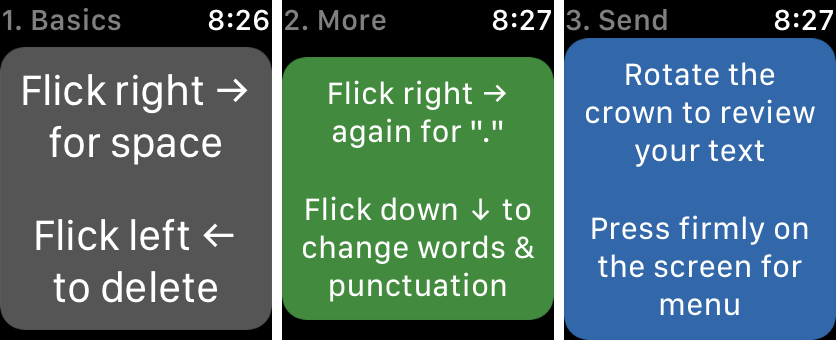 FlickType Keyboard Apple Watch Tips