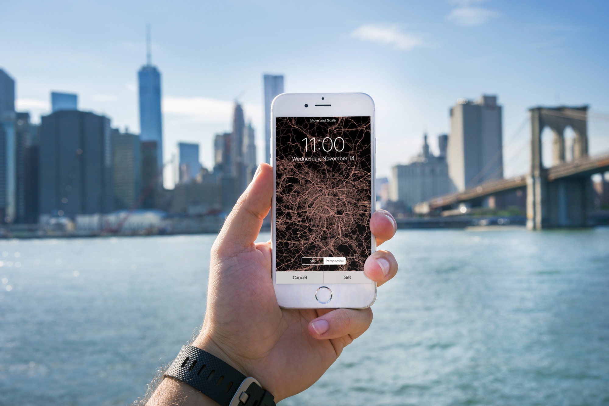 How to create an awesome iPhone wallpaper based on a specific location